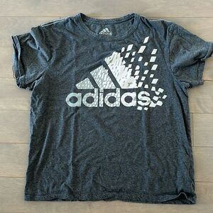 Preloved adidas cotton tee in grey